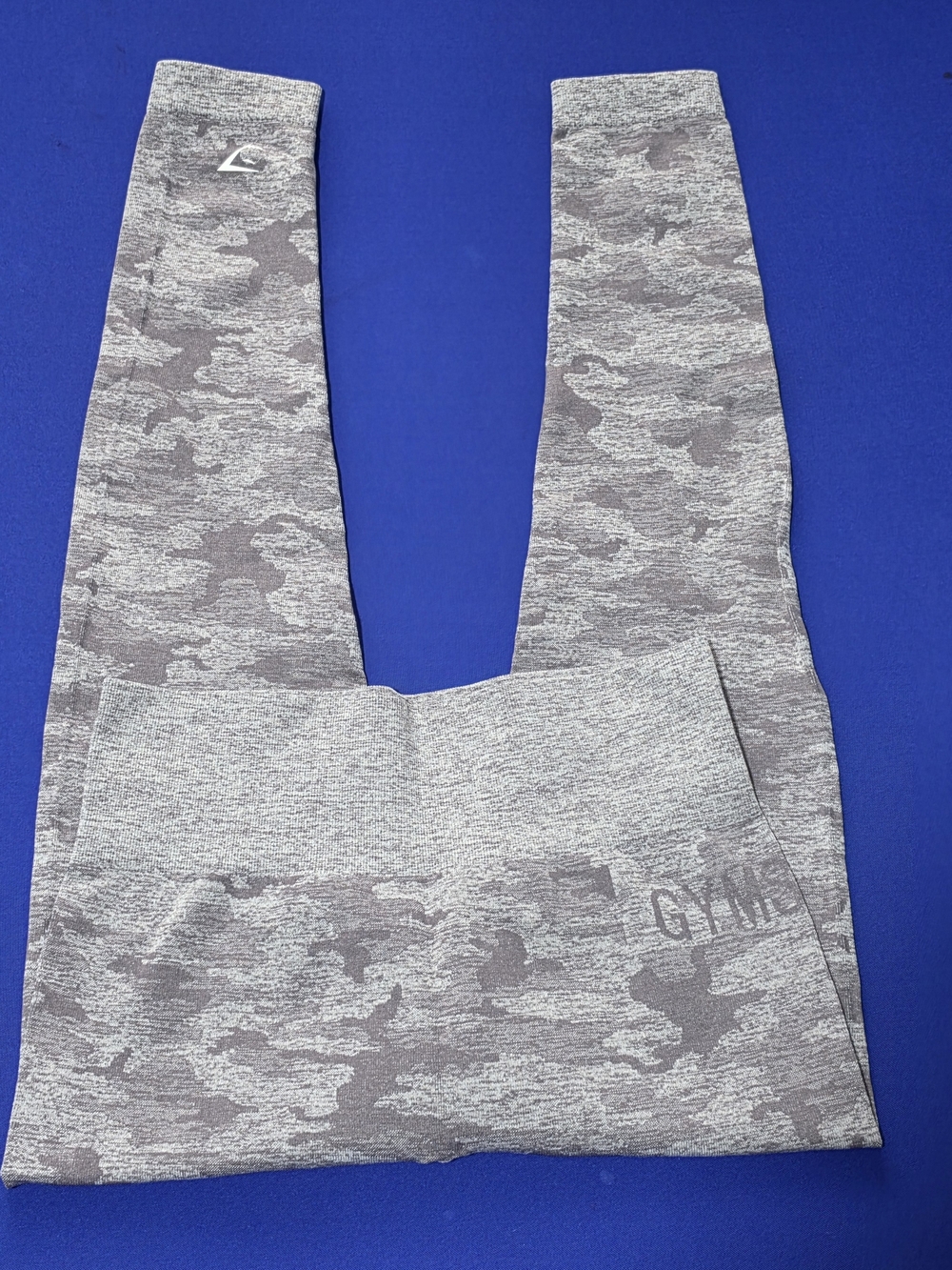 Gymshark Women’s Lavander Gray Camouflage Performance Leggings